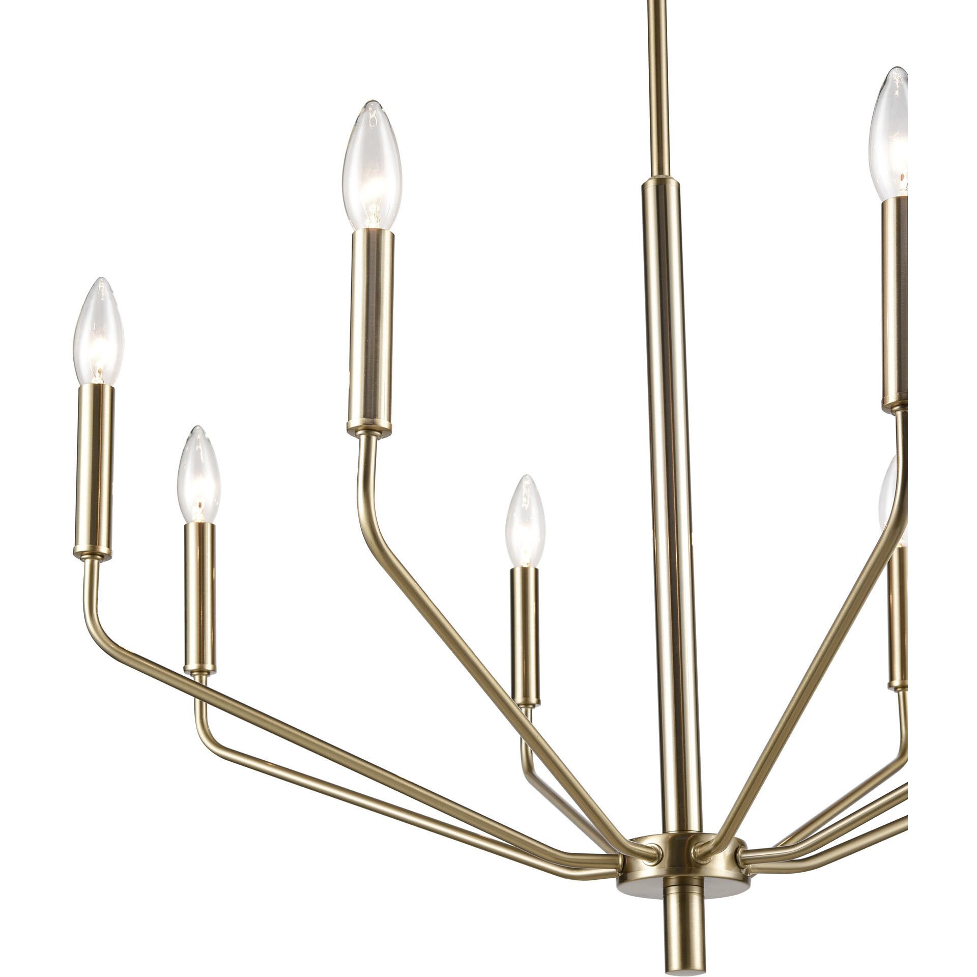 Laurell 8 Light 30 inch Modern Gold Chandelier Ceiling Light